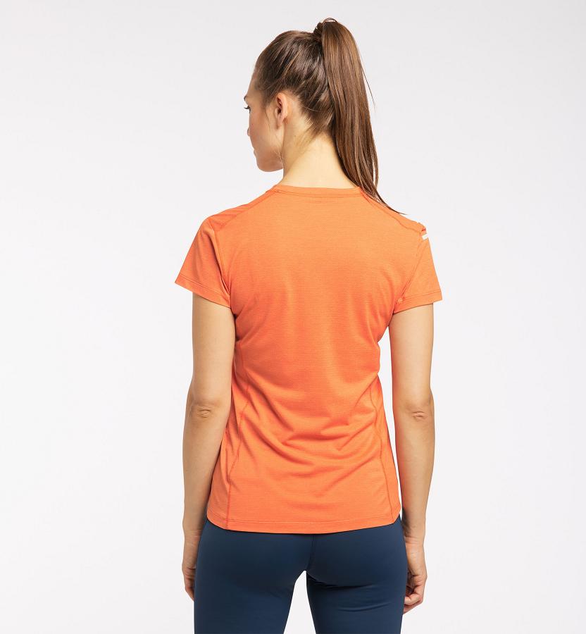Haglöfs Womens L.I.M Strive T-Shirt Orange New Zealand 35682ZBPH
